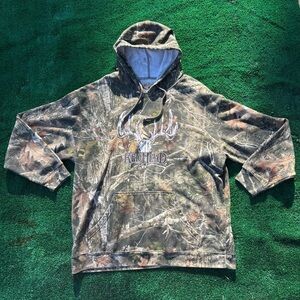 RedHead Camo Hoodie XL / Hunting Outdoor Pullover Sweatshirt